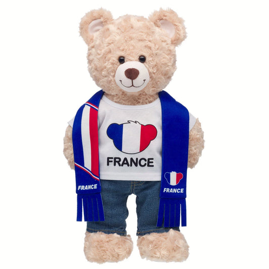 France Scarf & T-Shirt Set | Build-A-Bear - US 0563