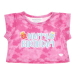 Pink Tie-Dye Birthday T-Shirt for Stuffed Animals - US 0127