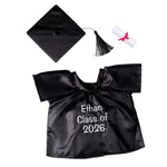 Personalized Embroidered Black Graduation Set | Build A Bear - US 3131