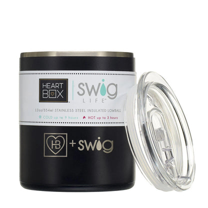 12 oz. HeartBox x Swig Life Stainless Steel Insulated Lowball | Build-A-Bear® - US 0796