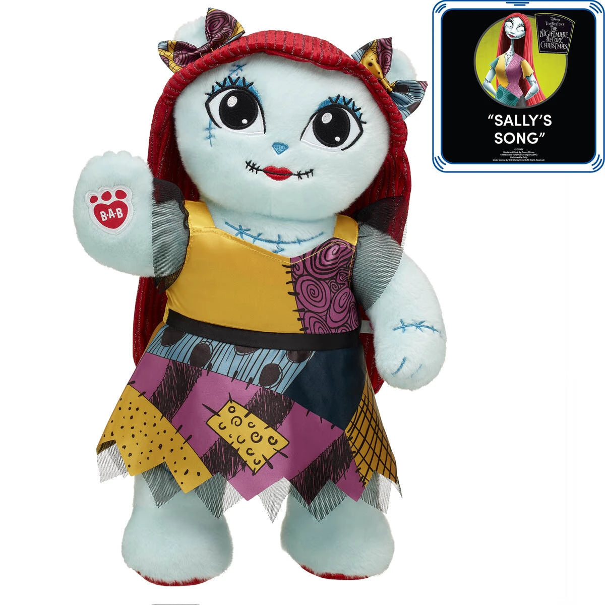 Online Exclusive Disney Tim Burton's The Nightmare Before Christmas Sweet Sally Plush Gift Set with Sound | Build-A-Bear® - US 7853