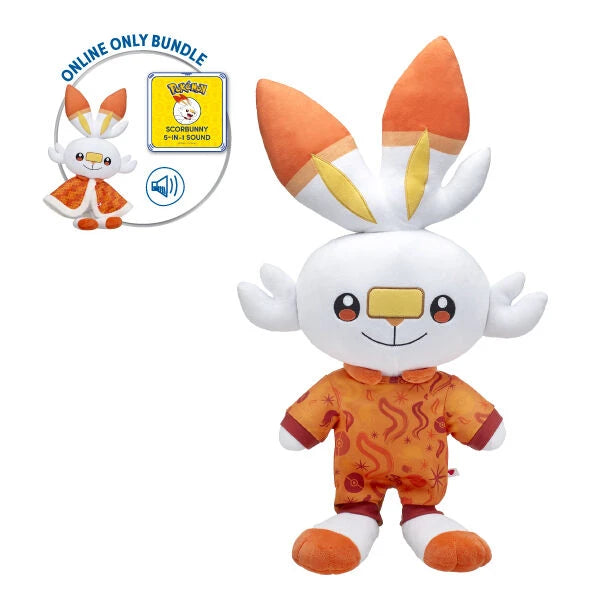 Pokémon Scorbunny Plush Bundle | Build-A-Bear® - US 5192