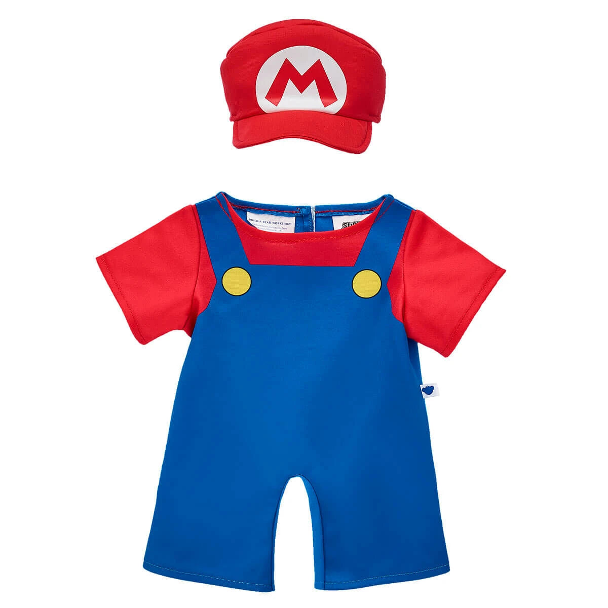 Super Mario Happy Hugs Teddy Bear Mario Gift Set | Build-A-Bear - US 3667