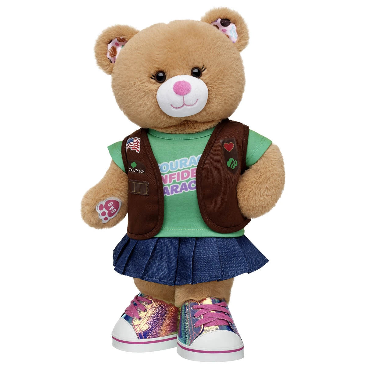 Girl Scout Cookie Teddy Bear Brownie Gift Set | BAB - US 5881