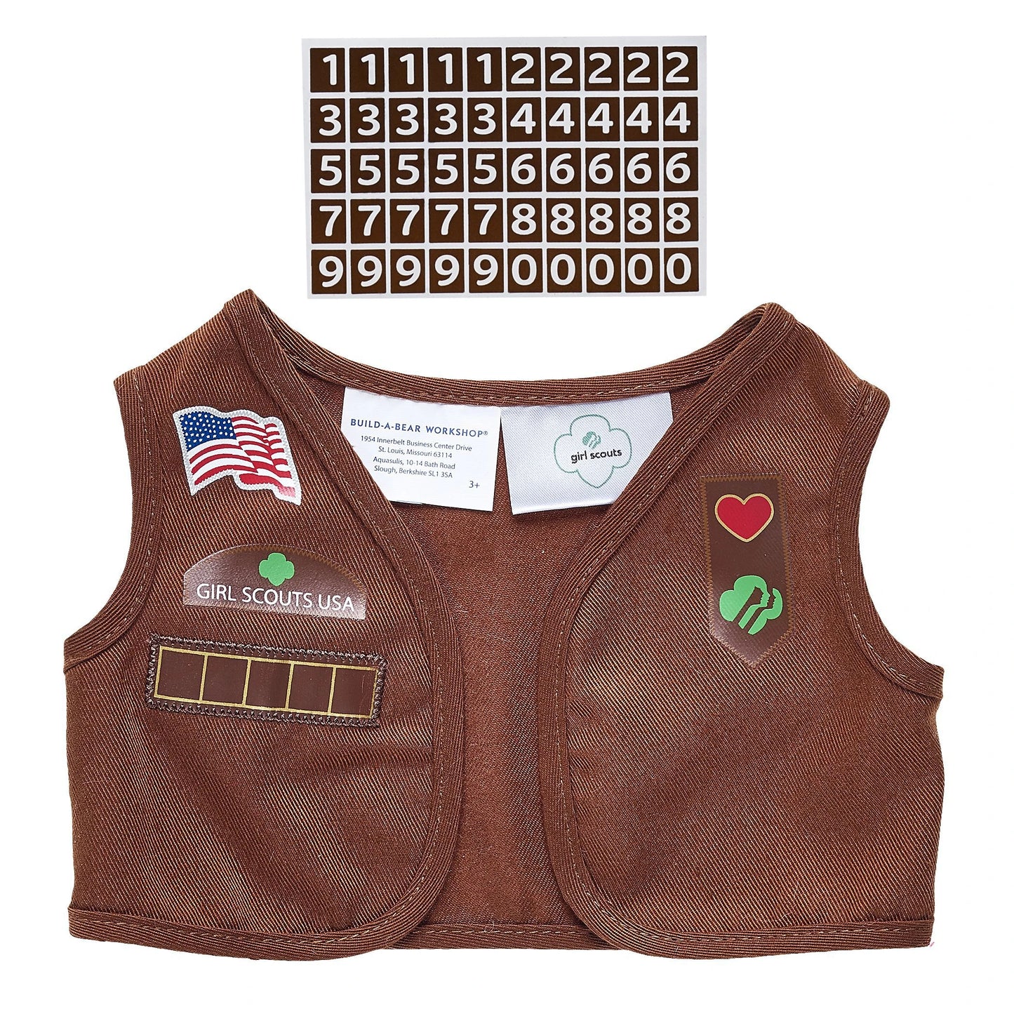 Girl Scout Cookie Teddy Bear Brownie Gift Set | BAB - US 6917