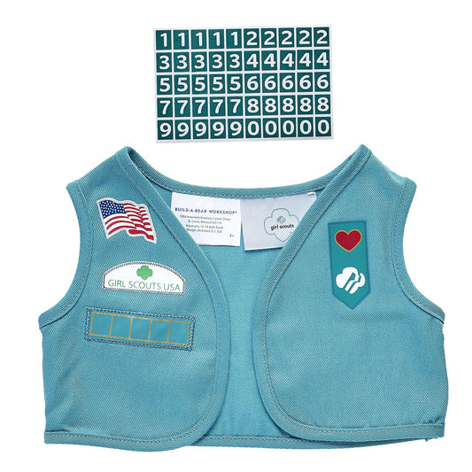 Girl Scout Junior Uniform Vest for Stuffed Animals | Build-A-Bear® - US 4554