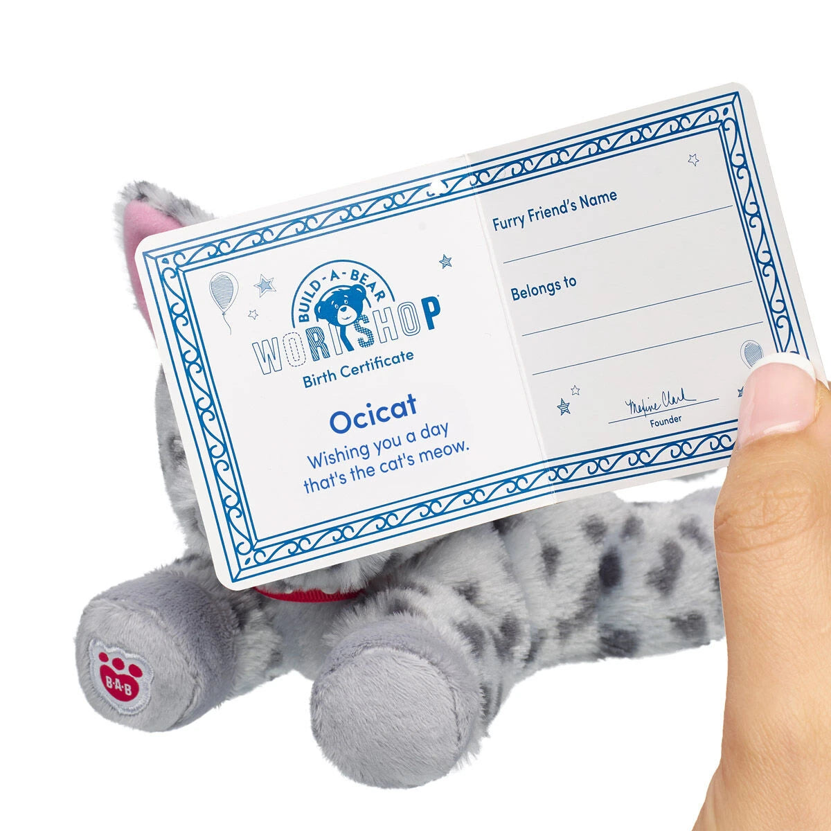 Build-A-Bear Mini Beans Promise Pets Ocicat Stuffed | BAB - US 6354