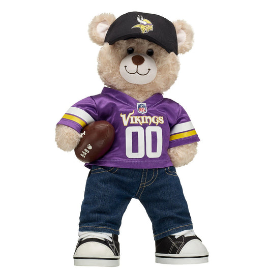 Minnesota Vikings Happy Hugs Teddy Bear Football Gift Set - US 9419