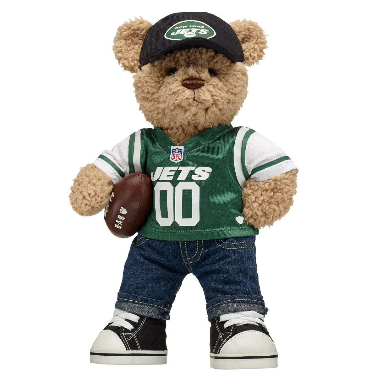 New York Jets Timeless Teddy Bear Football Gift Set - US 3454