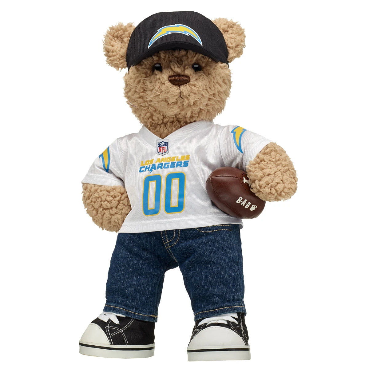 Los Angeles Chargers Timeless Teddy Bear Football Gift Set - US 6801