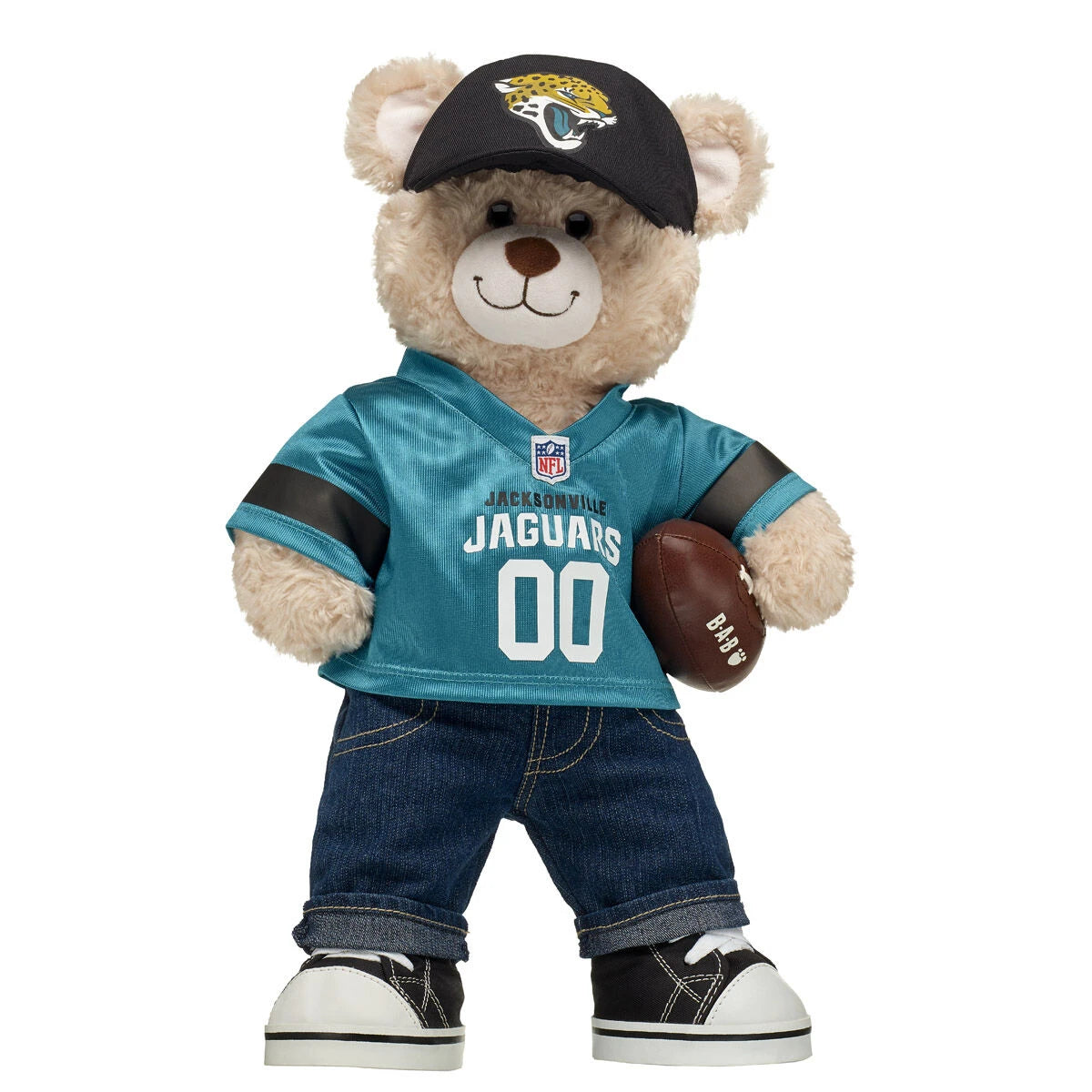 Jacksonville Jaguars Happy Hugs Football Teddy Bear Gift Set - US 9546