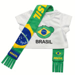 Brazil Scarf &amp; T-Shirt Set | Build-A-Bear - US 8632