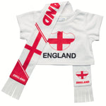 England Scarf &amp; T-Shirt Set | Build-A-Bear - US 6285