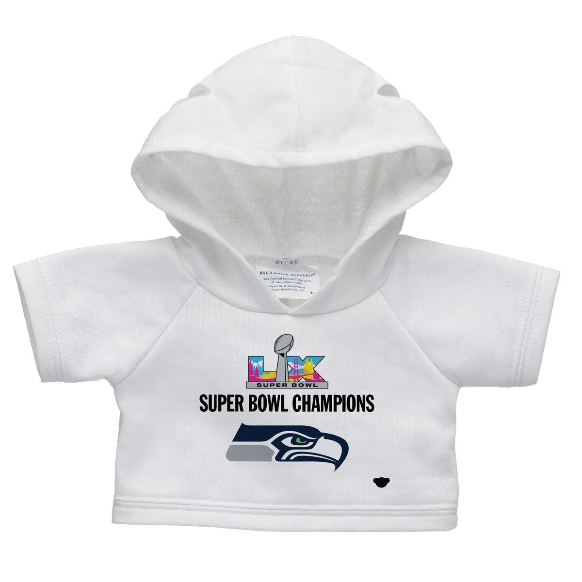 Football Teddy Bear Super Bowl LX Seattle Seahawks | Build-A-Bear - US 6820