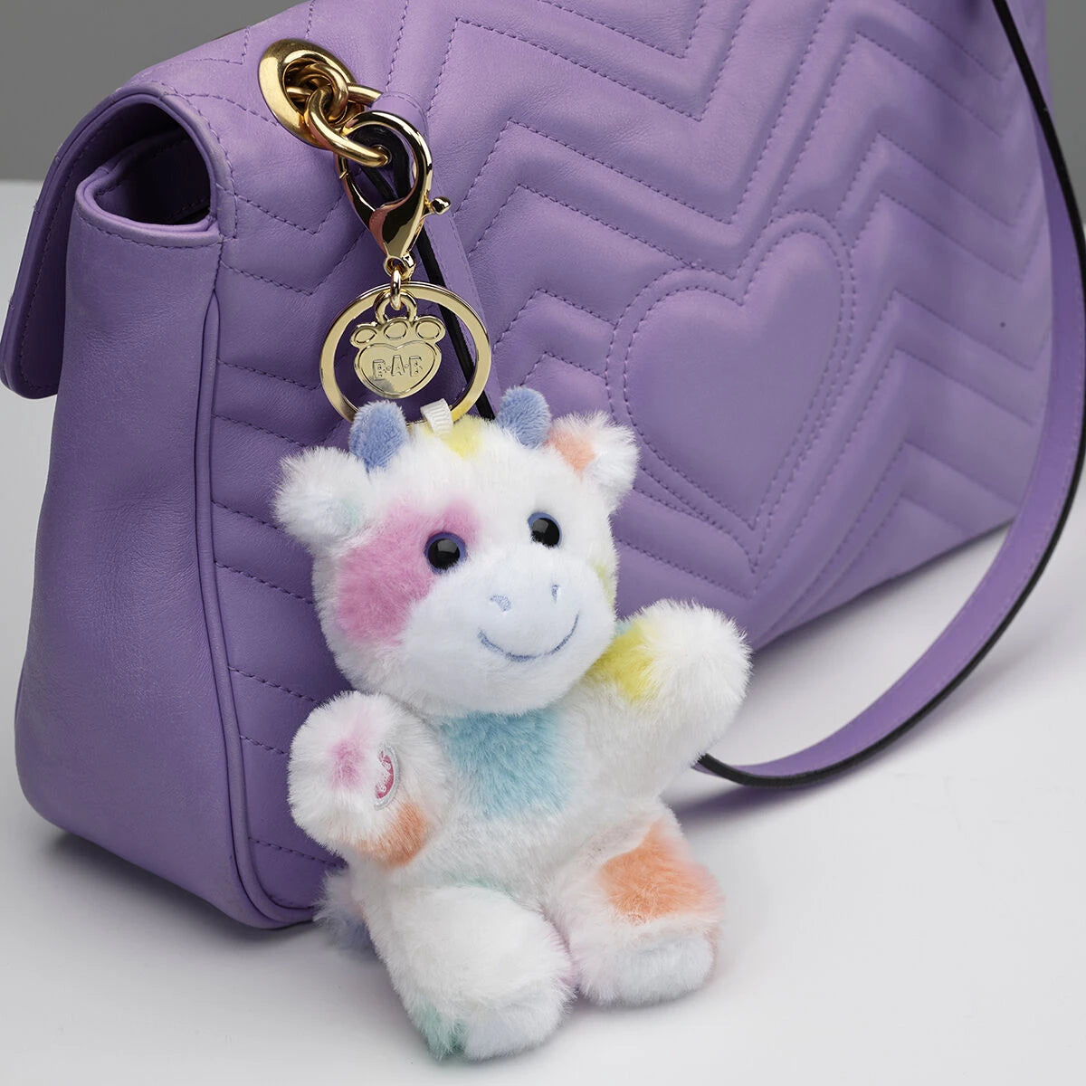 Colorful Splatter Cow Plush Bag Charm | Build-A-Bear - US 2757