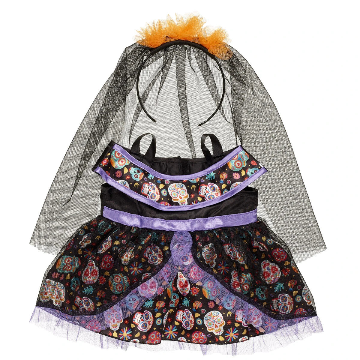 Día de los Muertos Cat Plush Dress Gift Set | Build-A-Bear® - US 8708