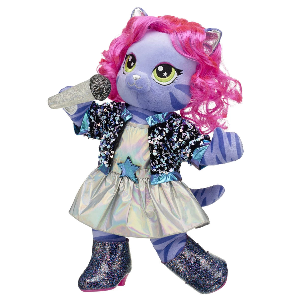 Honey Girls Teegan Tiger Sequin 2-fer Plush Toy Gift Set - US 0349