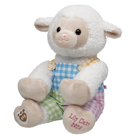 Embroidered Lamb Stuffed Animal Spring Gift Set Easter BAB - US 3356