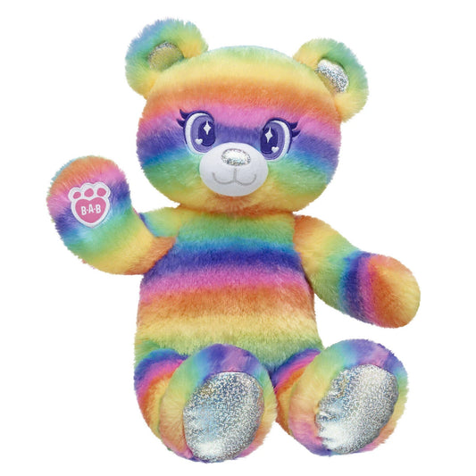 Rainbow Stripes Teddy Bear - US 5196