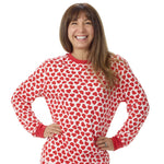 Build-A-Bear Pajama Shop™ Red Hearts PJ Top - Adult - US 8221