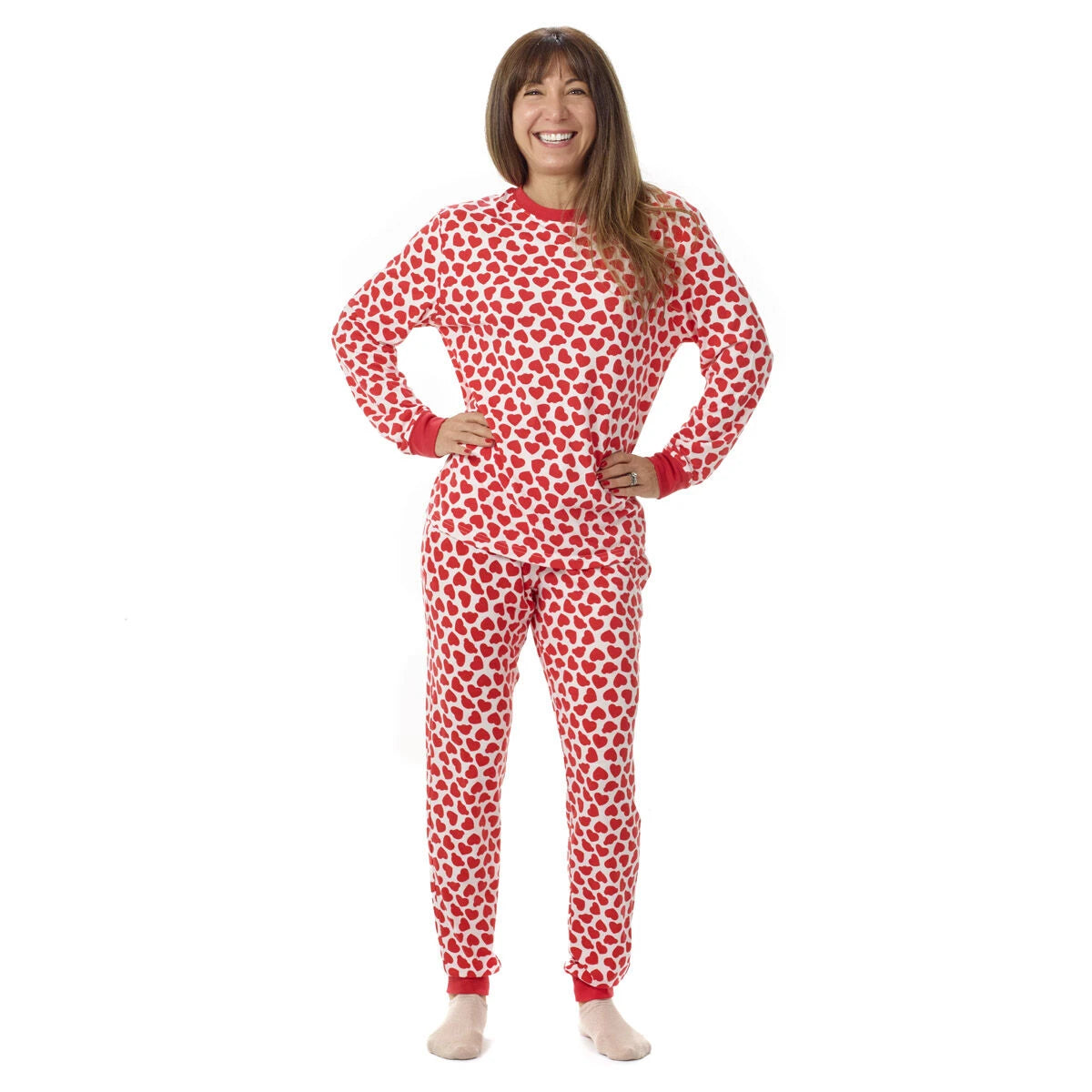 Build-A-Bear Pajama Shop™ Red Hearts PJ Top - Adult - US 8191