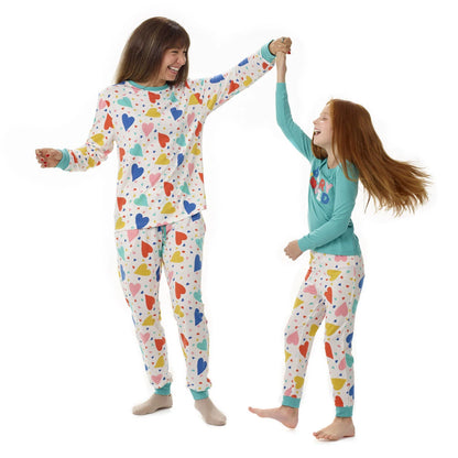 Build-A-Bear Pajama Shop™ Colorful Hearts PJ Pants - Adult - US 6916