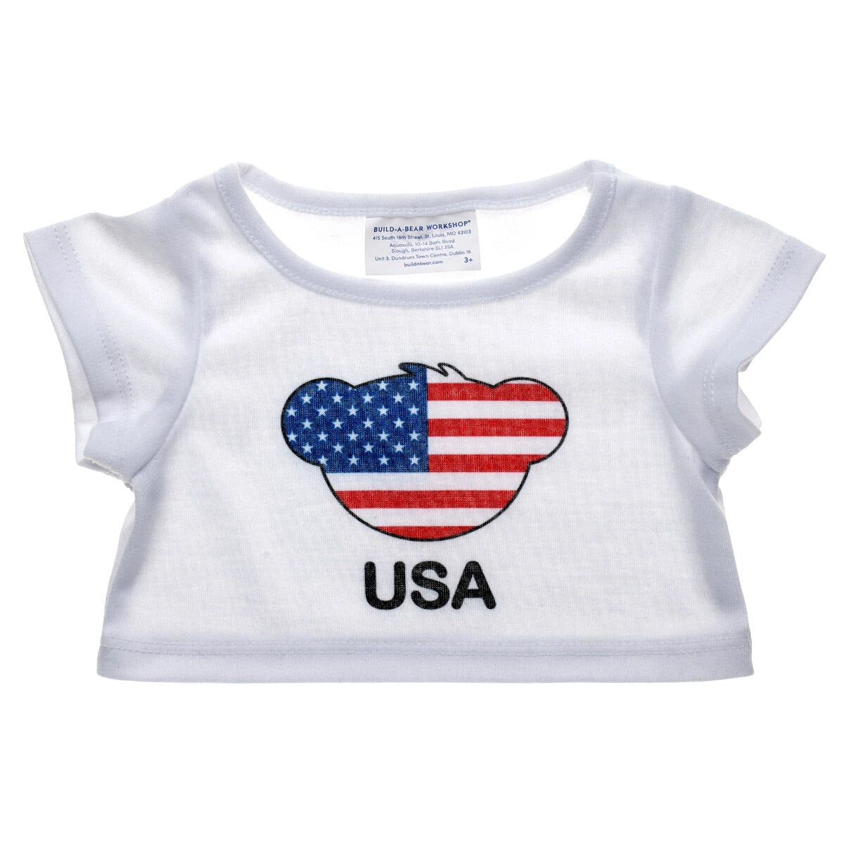 Happy Hugs Teddy Bear USA T-Shirt Gift Set | Build-A-Bear - US 1522