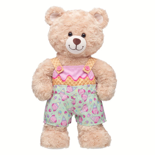 Sanrio Hello Kitty & Friends Strawberry Ice Cream Pochacco Overalls | Build-A-Bear - US 7720