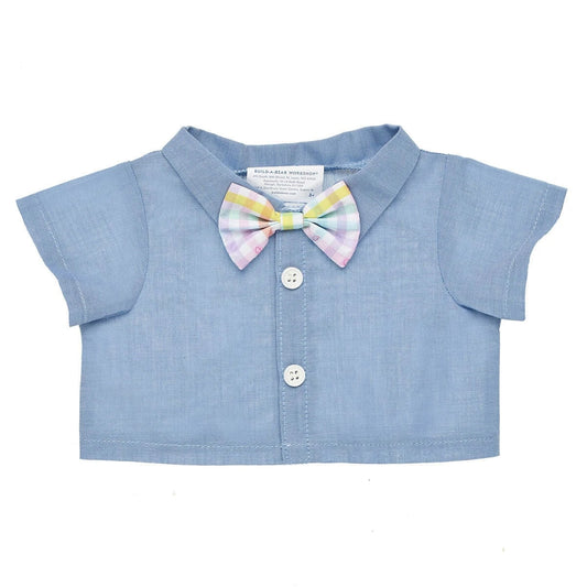 Chambray Shirt With Bow Tie for Stuffed Animals | Build-A-Bear® - US 7841