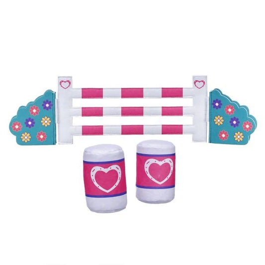Horses &amp; Hearts Riding Club Barrel &amp; Jump Set 3 pc. for Stuffed Animals | Build-A-Bear® - US 5981